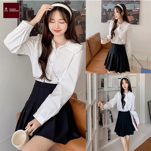 Áo Sơ Mi nữ cổ sen m112