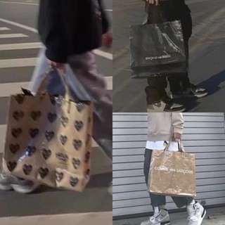 Túi Xách Tay / Đeo Vai In Hình Trái Tim Thời Trang Hàn Quốc / In Chữ COMME DES GARCON