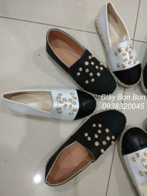 FREESHIP 99K TOÀN QUỐC_Sales sập sàn- Giày slipon cói chữ X đính hoa hồng | BigBuy360 - bigbuy360.vn