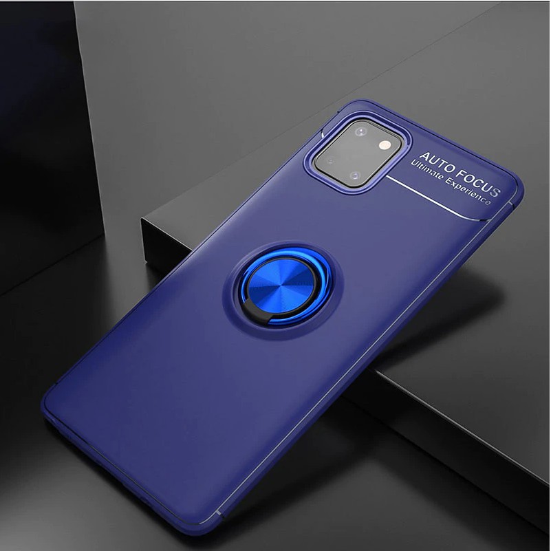 Ốp Lưng Auto Focus SAMSUNG Note 10 Lite Cao Su Bracket Iring
