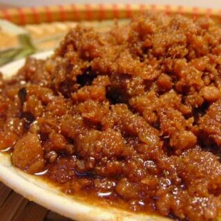 Mắm tép chưng thịt