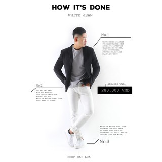 Quần jeans trắng - chuẩn hàng xuất đẹp