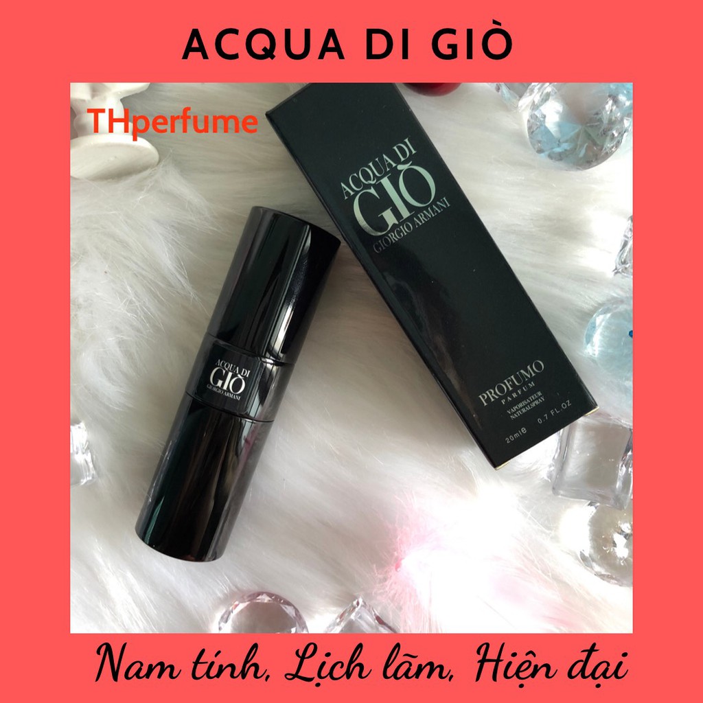 Nước Hoa Mini Nam 20ml ACQUA DI GIO PROFUMO ( GIÒ ĐEN)