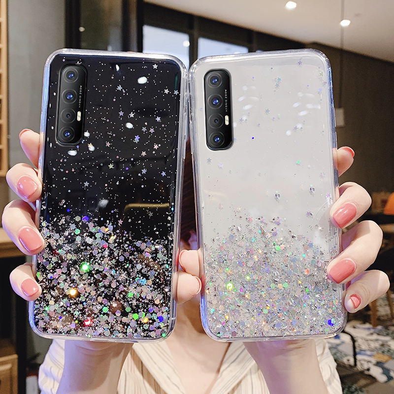 Ốp điện thoại mềm trong suốt lấp lánh cho Huawei Y7A Y6P Y7P Nova 7i 7se 5t 3i 2i Y6S Y9S Y9 Prime Y6 Pro 2019