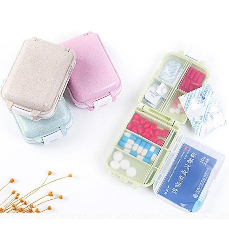 Hộp chia thuốc lúa mạch nhiêu ngăn tiện dụng (SP000590)