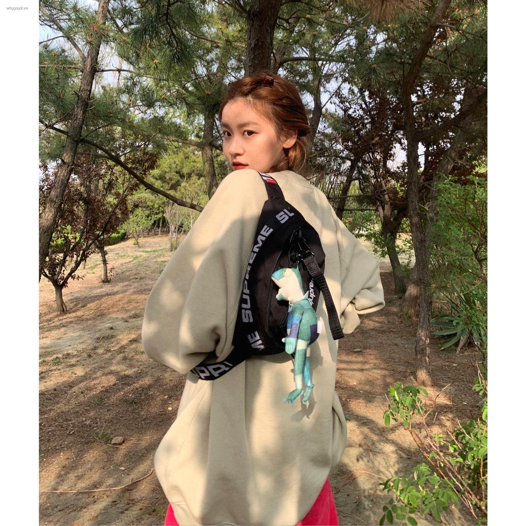 ☽☑▫Round neck sweater women s tide ins spring and autumn thin long-sleeved loose wild street original printing youth jacket ins