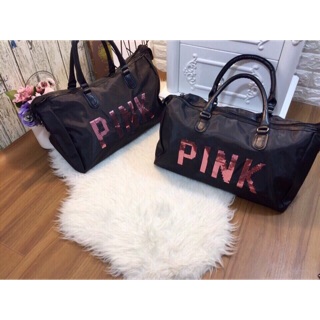 Freeship 99k TQ_Túi trống du lịch pink