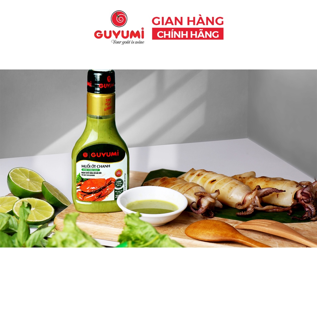 Muối ớt chanh Nha Trang GUYUMI gia vị sốt chấm hải sản thơm ngon 200gr