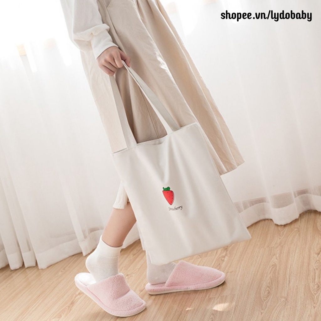 Túi tote nữ vải canvas đẹp thời trang đeo vai đựng đồ đi học giá rẻ