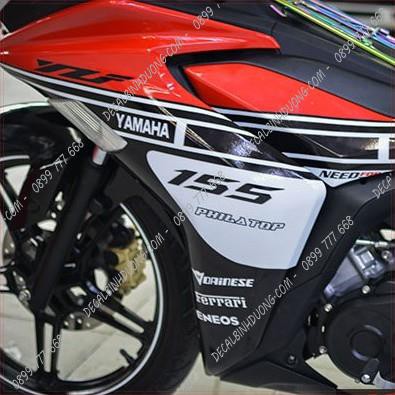 Tem Trùm Exciter 155 - Decal Trùm Exciter 155 Đỏ Trắng Đen Mới Nhất Cực Đẹp