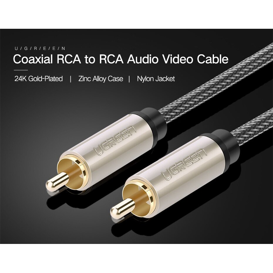 Dây cáp âm thanh chuyển đổi Coaxial RCA sang RCA cho TV Box / Blu-ray DVD / TV / khuếch đại