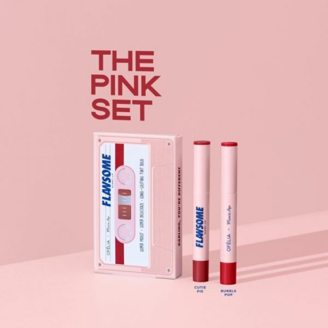 Set 2 Thỏi Son Ofélia x Miracle Apo Flawsome Glow Lip “The Pink Set” (2 x 2g)