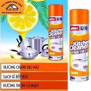 Bình xịt vệ sinh bếp bọt tuyết đa năng Kitchen Clear 500ml - Chai Vàng Cực Mạnh