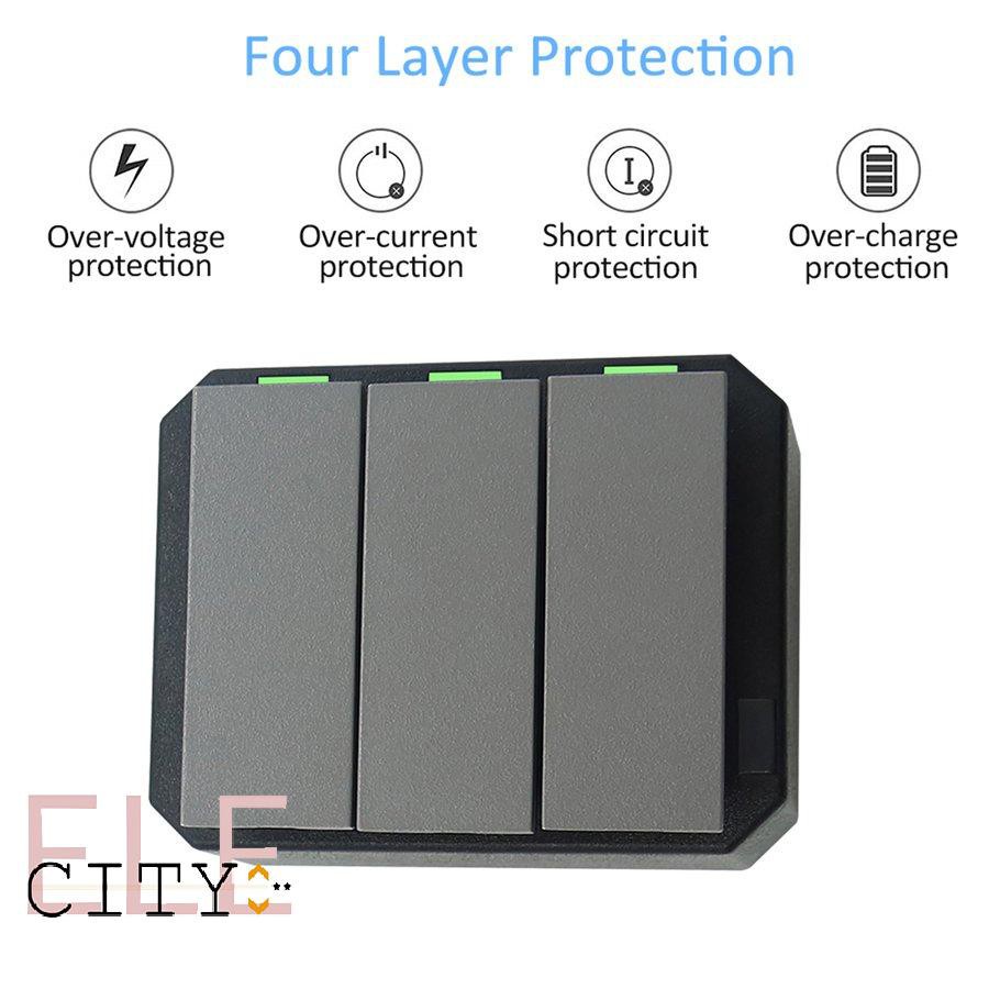 Bộ Sạc Pin 1300mah Ba Ngăn Cho Máy Ảnh Dji Osmo Action