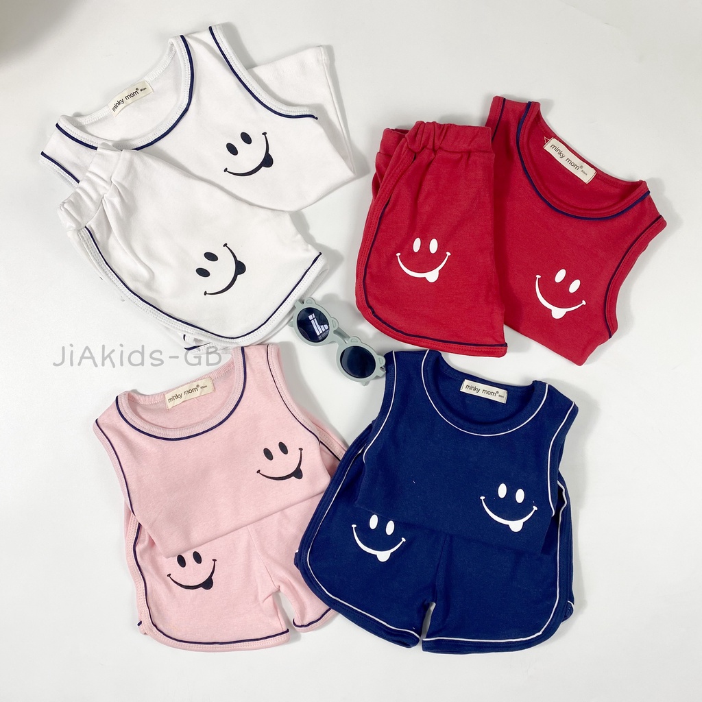 [Bé:6-27kg] Bộ Lỗ Minky Mom, Vải Cotton Trơn Thấm Hút Mồ Hôi, Thoáng Nhẹ Cho Bé 6-27 Kg - Mã: BL-IN24