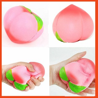 Đồ chơi Squishy cầm tay hình trái đào 10cm giúp giải tỏa bao tay