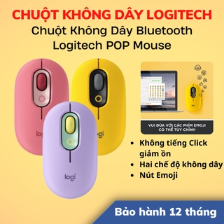 Chuột không dây bluetooth logitech pop mouse | hàng chính hãng | bảo hành 12 tháng