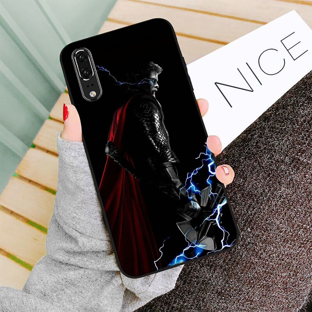 Ốp Lưng Điện Thoại Marvel Thor Bằng Silicone Mềm Dành Cho Huawei P Smart Z S Y5 Y6 Y7 Prime Yn86