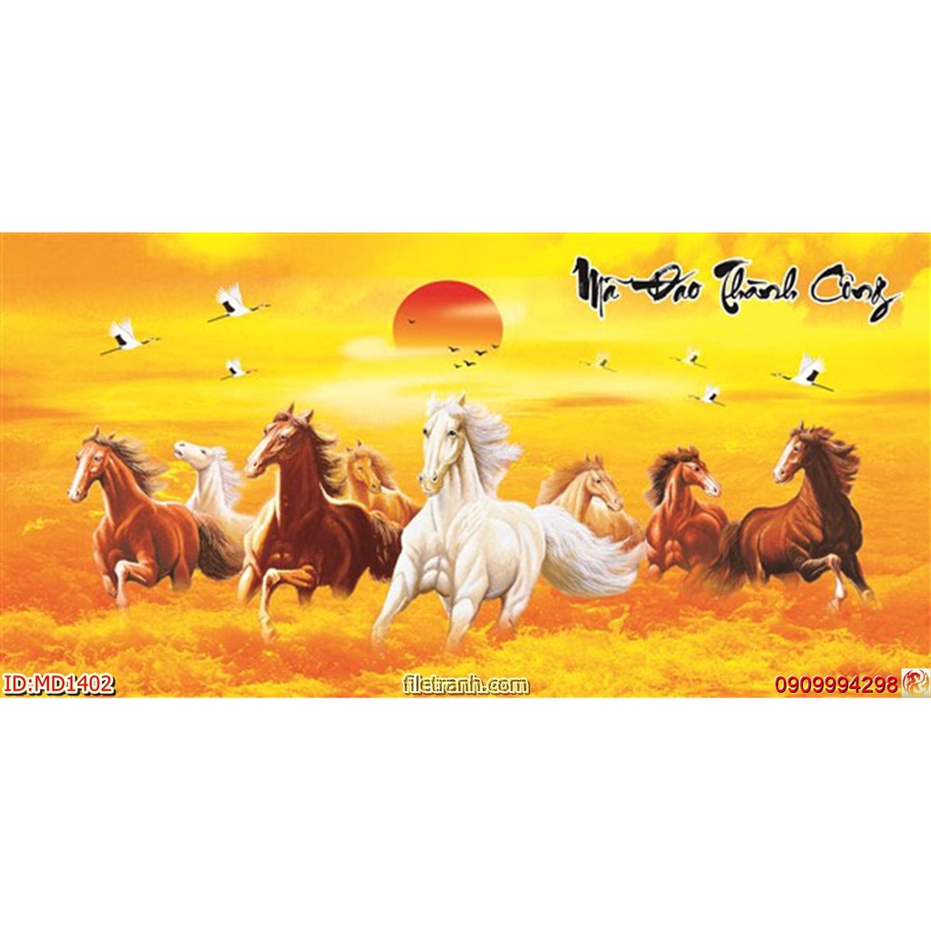 TRANH TẾT DÁN TƯỜNG 3D MÃ ĐÁO THÀNH CÔNG