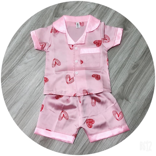 Bộ Pijama lụa bé trai bé gái