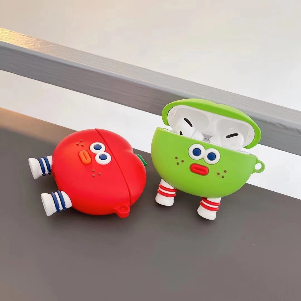 Vỏ Bảo Vệ Hộp Sạc Tai Nghe Airpods 3 Pro 2 3 Họa Tiết Trái Cây Dễ Thương Chất Lượng Cao 2021 Ốp