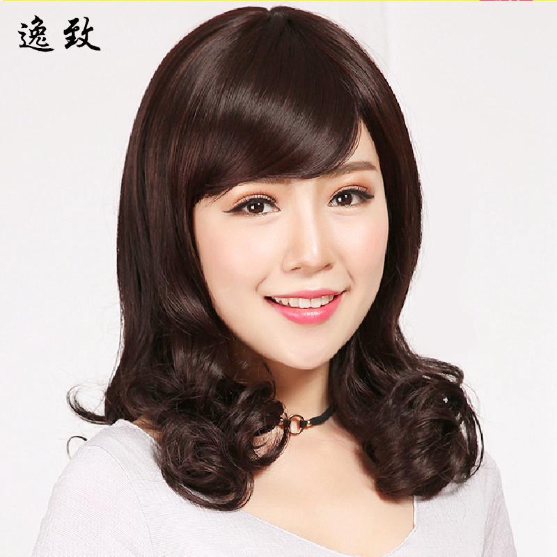 Bộ Tóc Giả Xoăn Dài Trung Niên Thời Trang Dành Cho Nữ