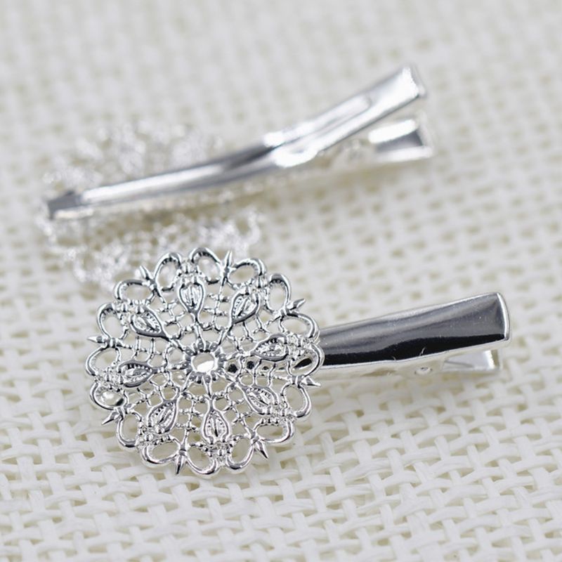 Trâm Cài Tóc Kim Loại Họa Tiết Hoa Cổ Điển Cho Nữ