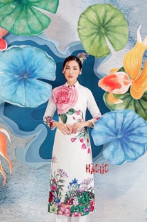 Set áo gấm Hà cúc