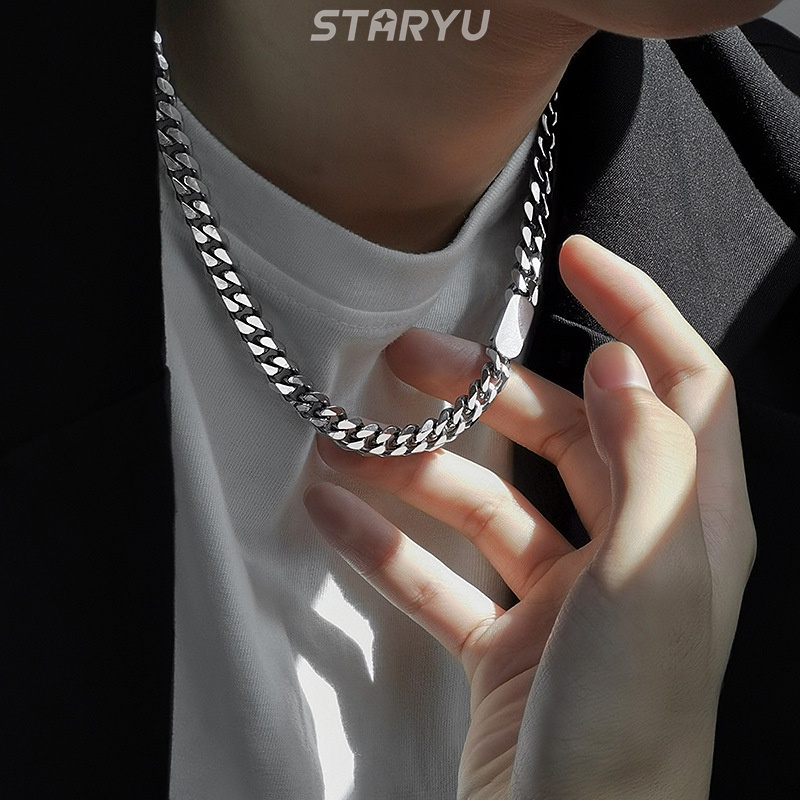 Bộ Vòng Tay Unisex Bằng Thép Titan Mặt Vuông
