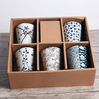 Set 5 cốc cao gốm Nhật