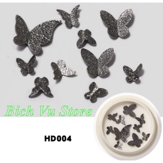 Hủ Bướm trang trí móng mix size 10 cái/ hủ(đi đơn từ 50k)