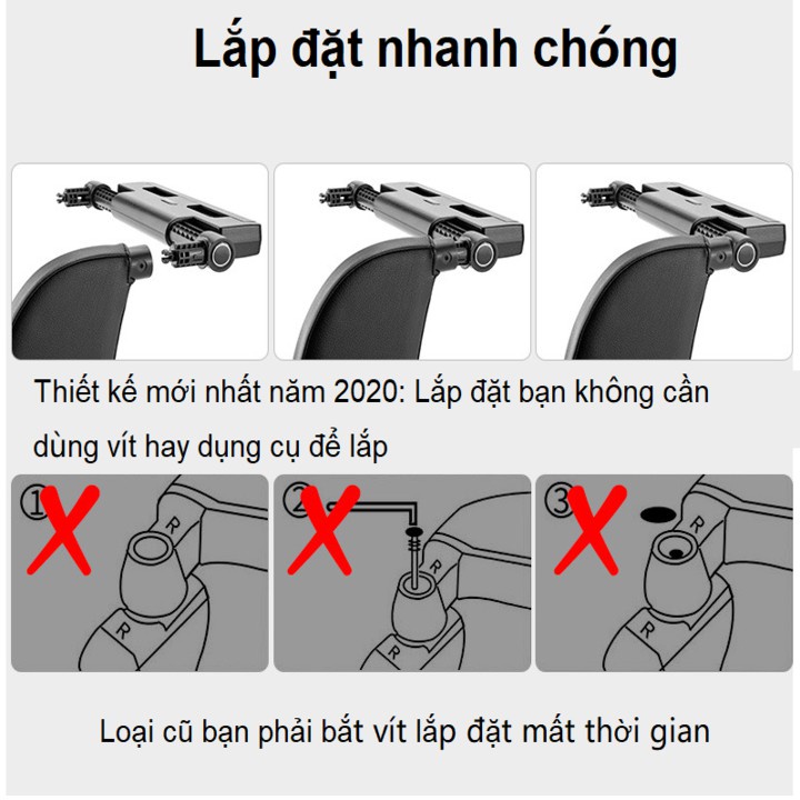 Gối tựa đầu, gối tựa cổ khi ngủ trên xe ô tô, thích hợp cho bé đi du lịch