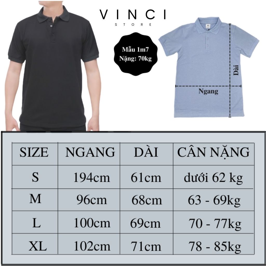 Áo Polo Nam Trơn ZR Áo Phông Có Cổ Cotton cá sấu Cao Cấp dày dặn co dãn | BigBuy360 - bigbuy360.vn