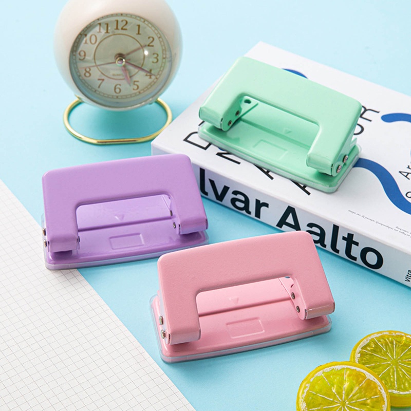 Dụng Cụ Đục Lỗ Cầm Tay Hai Lỗ Không Khoan Sức Chứa Lớn 10 Tờ DIY