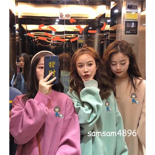  [FREESHIP 50K Áo sweater nỉ cô gái và cún con samsam4896