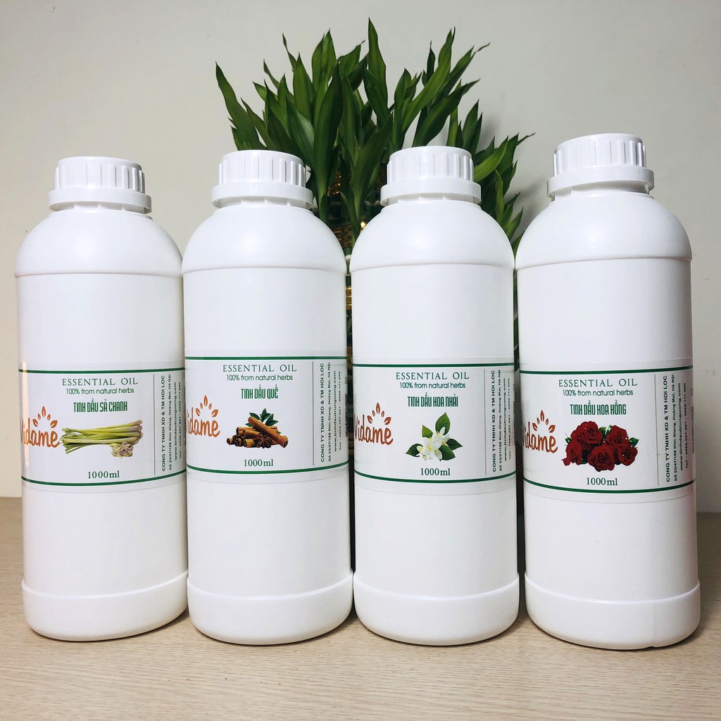 (1 Lít) Tinh Dầu Giá Sỉ VIDAME, Nhiều Mùi - Hàng Chính Hãng, sả chanh, quế, bạc hà, tràm, hoa lài, hoa hồng, xã chanh