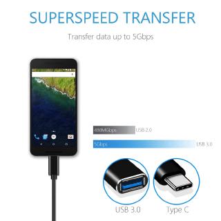 Cáp chuyển đổi dữ liệu mini Type C sang USB OTG