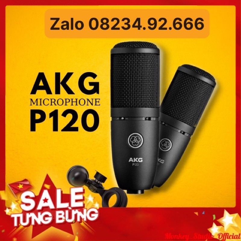 Mic thu âm AKG P120 chính hãng tặng kèm dây mic canon