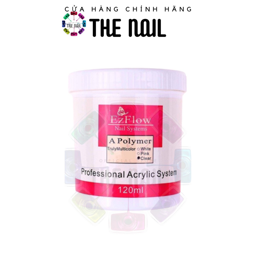 Bột đắp nối móng tay, bột đắp hoa EZFLOW hủ nặng 120gram ( đủ cân)-THE NAIL