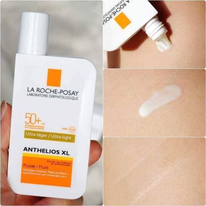 KEM CHỐNG NẮNG CHO DA KHÔ - LAROCHE POSAY ANTHELIOS XL SPF 50+ FLUID ULTRA-LIGHT