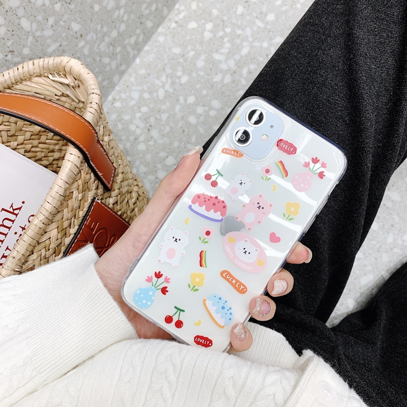 Ốp điện thoại hình dễ thương cho IPHONE 11 PRO MAX 6 6S PLUS 7 8 PLUS X XS MAX XR | BigBuy360 - bigbuy360.vn