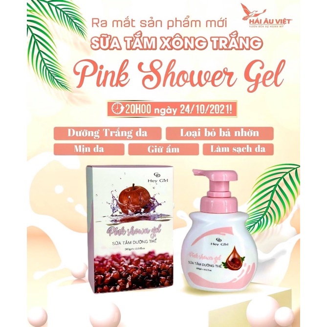SỮA TẮM XÔNG TRẮNG-PINK SHOWER GEL HẢI ÂU VIỆT