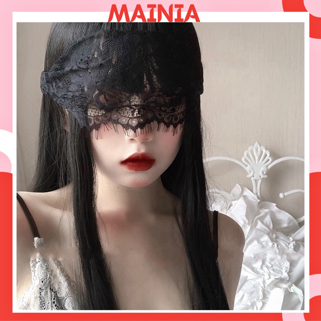 Mặt Nạ Ren Bịt Mắt Cột Dây Màu Đen Huyền Bí Sexy Gợi Cảm Mainia Shop