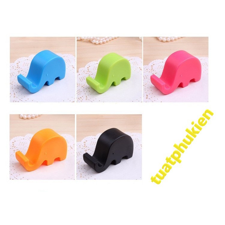 Giá đỡ điện thoại hình con voi nhiều màu