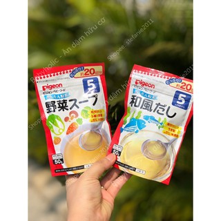 Bột nước dùng Dashi Pigeon ăn dặm cho bé 5m+