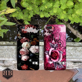 Ốp lưng kính cường lực Realme C1 / Realme C2 nhiều mẫu hoa xinh xinh