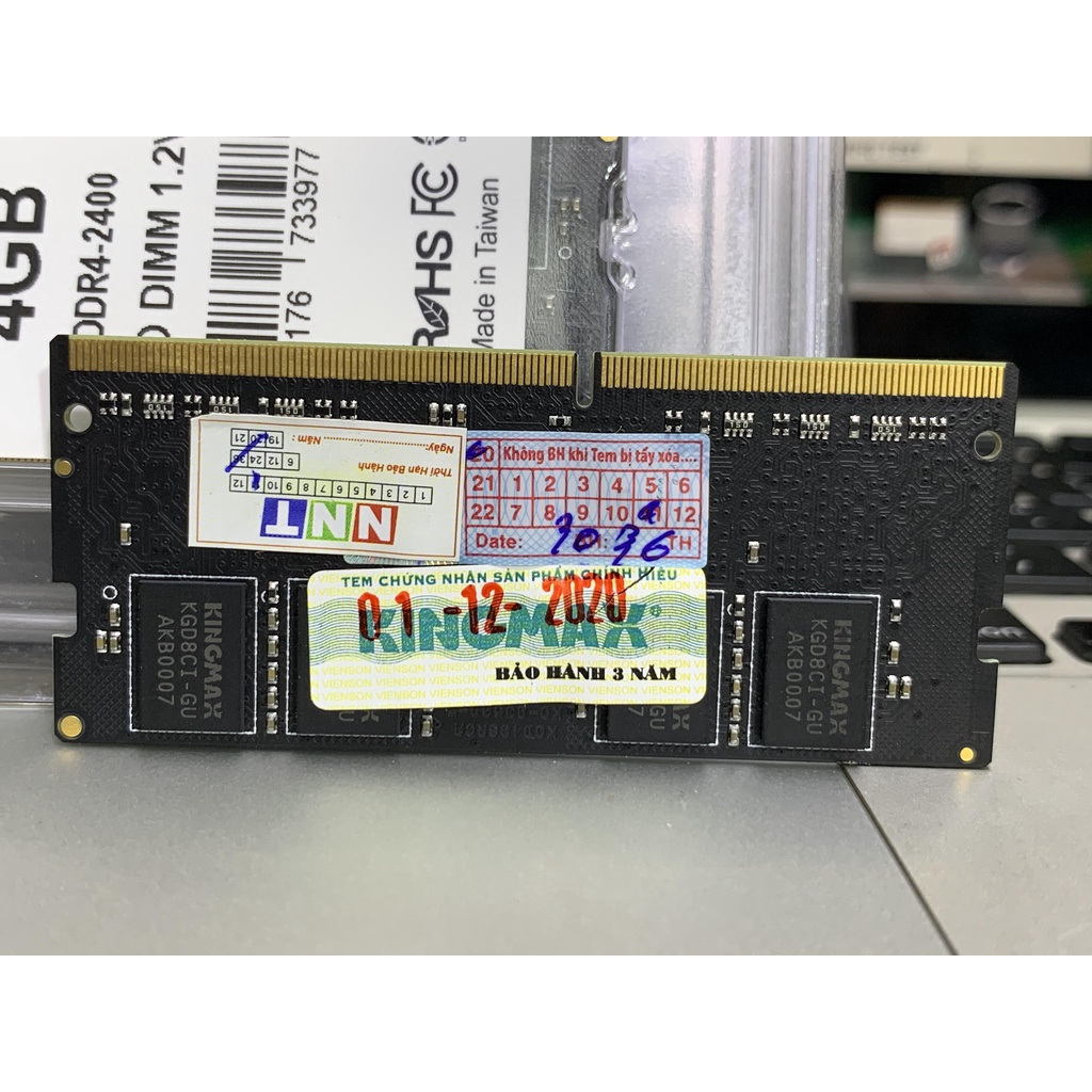 Ram laptop 4GB - DDR4 2400 kingmax chính hãng bảo hành 3 năm viễn sơn