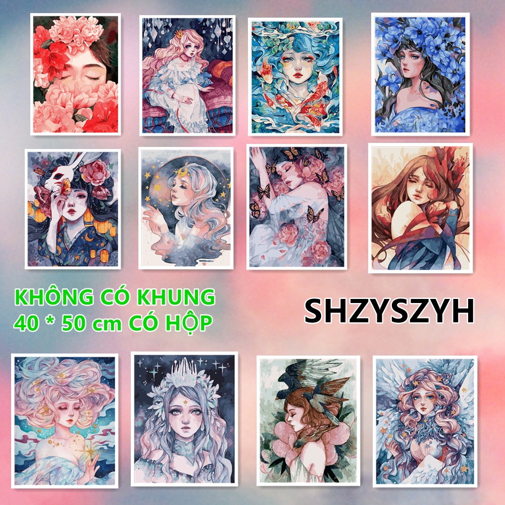 Tranh sơn dầu Shzyszyh 40x50cm không kèm khung