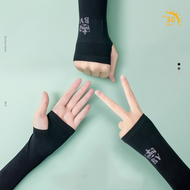 Gang tay chống nắng nữ , ống tay chống nắng nóng không xỏ ngón , chất liệu co dãn cao cấp , chống tia uv , chất liệu mát
