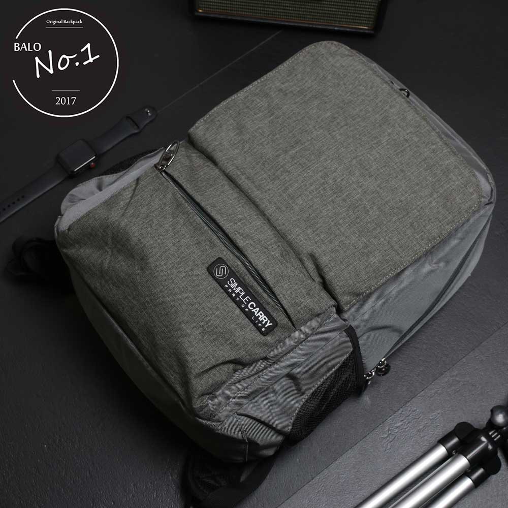 Balo Thời Trang Cao Cấp Simple Carry B2B01 B.Grey